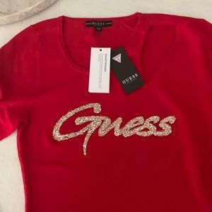 NWT Guess Logo Sweater-Size Small